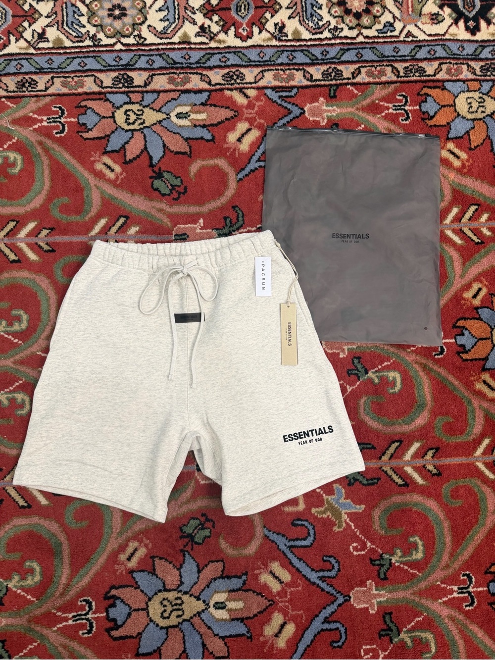 Fear of God ESSENTIALS Men's Light oatmeal Gray Shorts